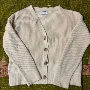 Old Navy Women's Beige Button-Up Cardigan